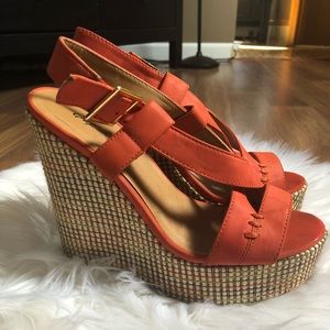 Forever 21 orange wedges
